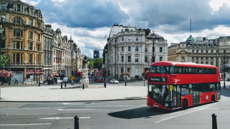 photo de la ville de Londres avec un bus à deux étages