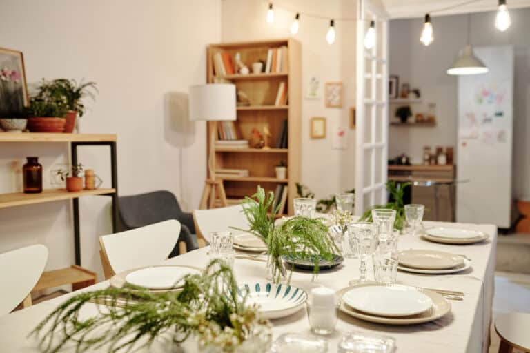 Salle à manger parfaitement aménagée